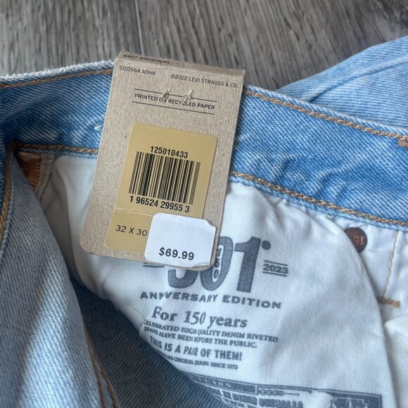 NEW Levis Jeans Button Fly Womens 32x30 - Picture 6 of 11